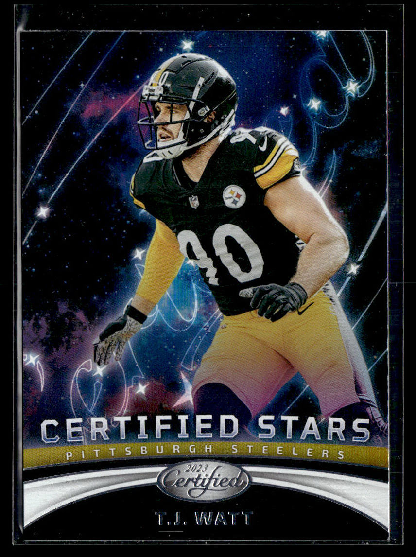 2023 Panini Certified #CS-12 T.J. Watt Certified Stars  Krazy King Collectibles LLC   