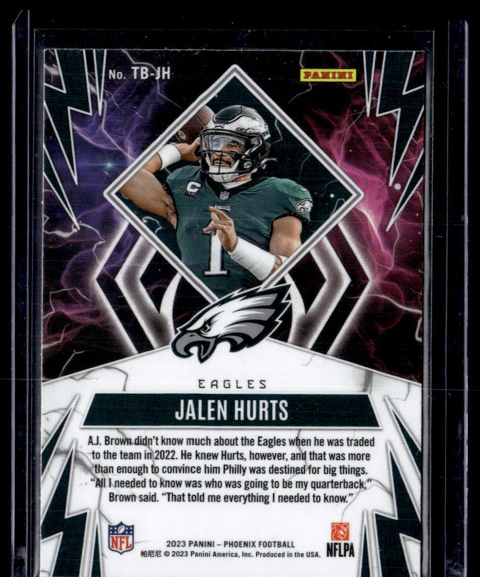 2023 Panini Phoenix #TB-JH Jalen Hurts Thunderbirds  Krazy King Collectibles LLC   