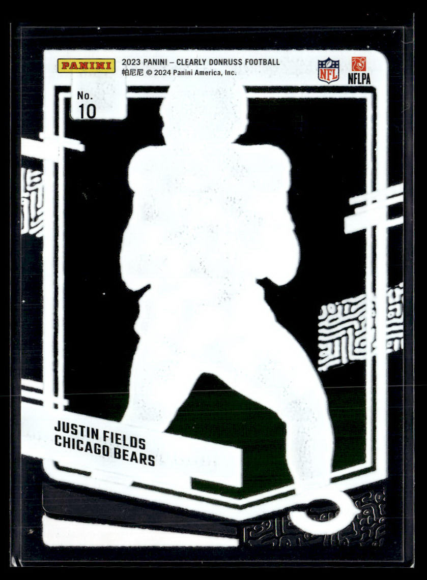 2023 Clearly Donruss #10 Justin Fields  Krazy King Collectibles LLC   