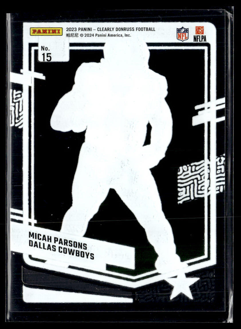 2023 Clearly Donruss #15 Micah Parsons  Krazy King Collectibles LLC   