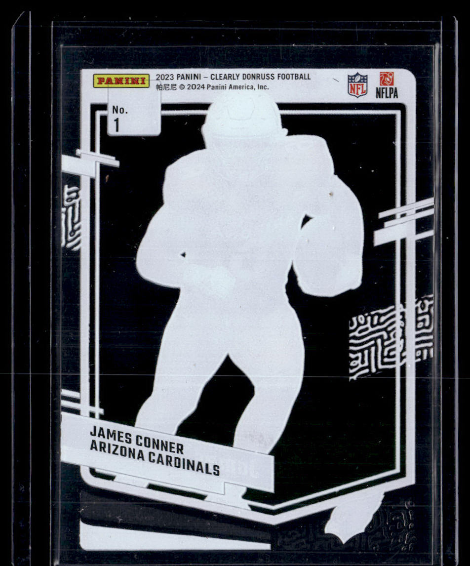 2023 Clearly Donruss #1 James Conner Gold  Krazy King Collectibles LLC   