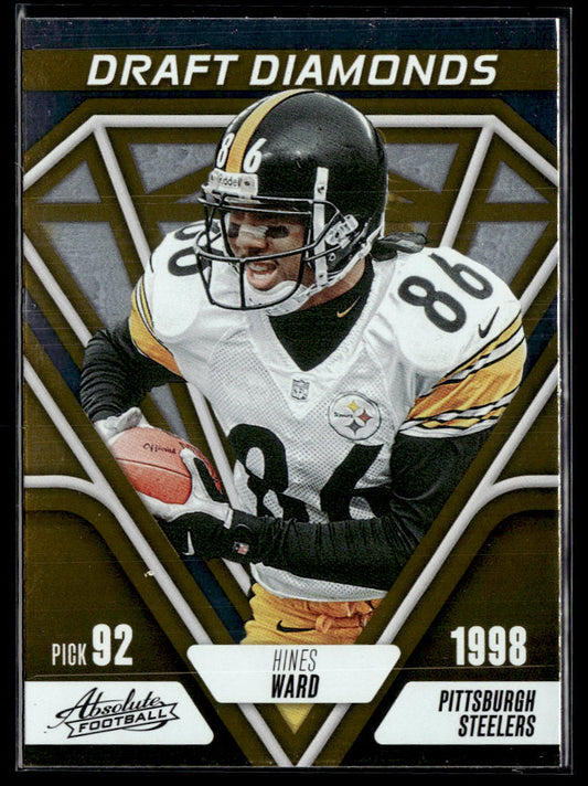 2023 Panini Absolute #DD-8 Hines Ward Draft Diamonds  Krazy King Collectibles LLC   