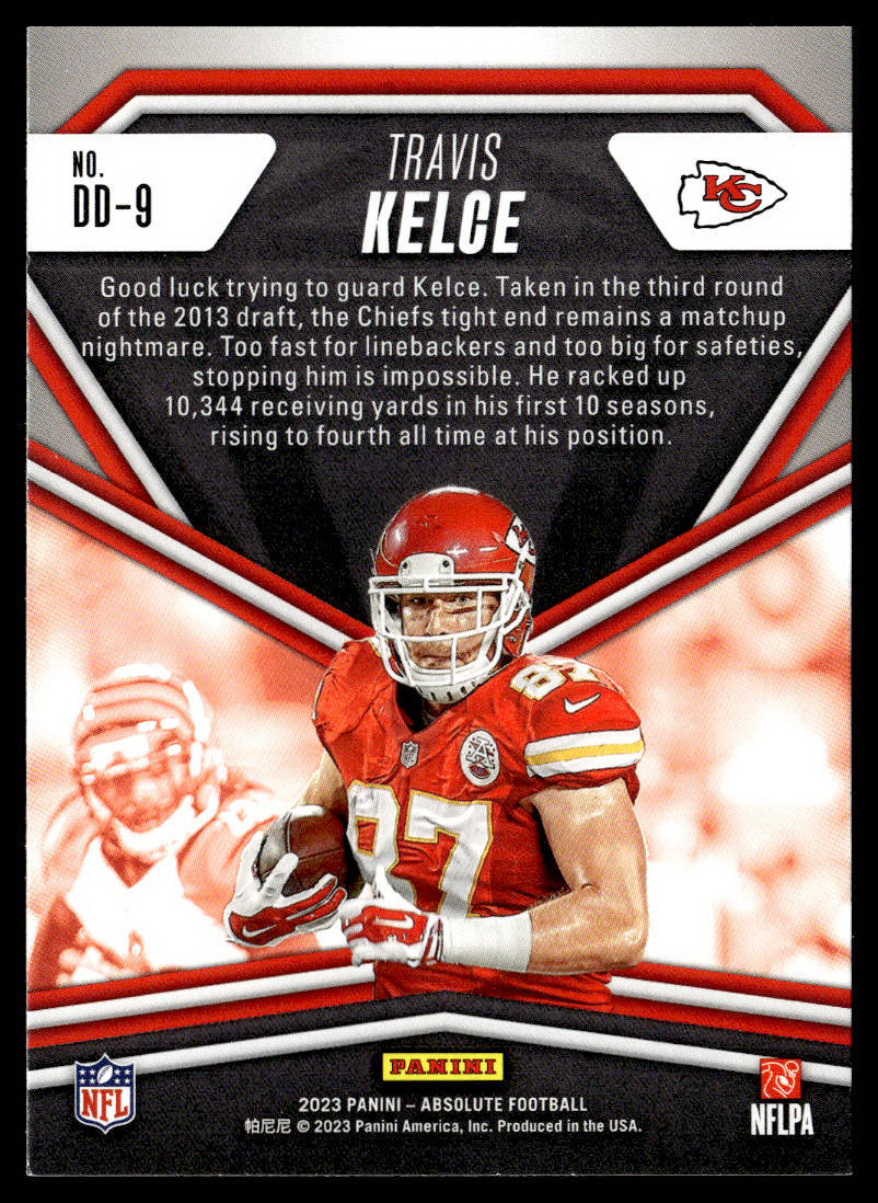 2023 Panini Absolute #DD-9 Travis Kelce Draft Diamonds  Krazy King Collectibles LLC   