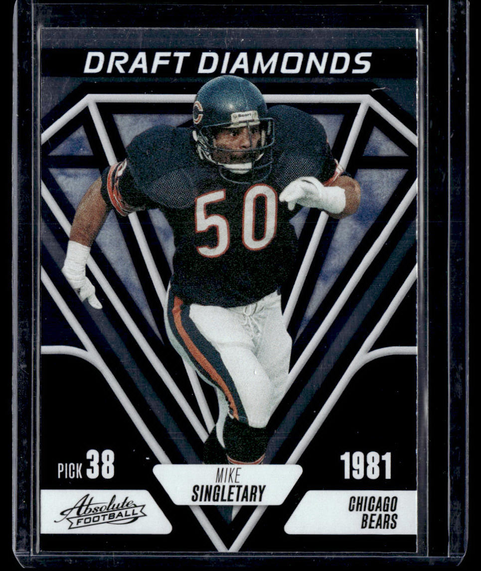 2023 Panini Absolute #DD-14 Mike Singletary Draft Diamonds  Krazy King Collectibles LLC   