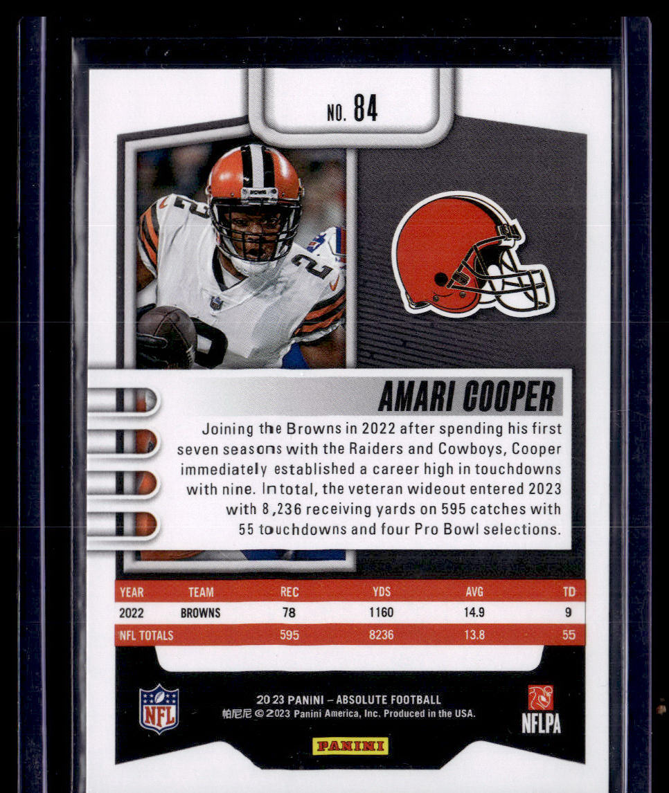 2023 Panini Absolute #84 Amari Cooper Green  Krazy King Collectibles LLC   