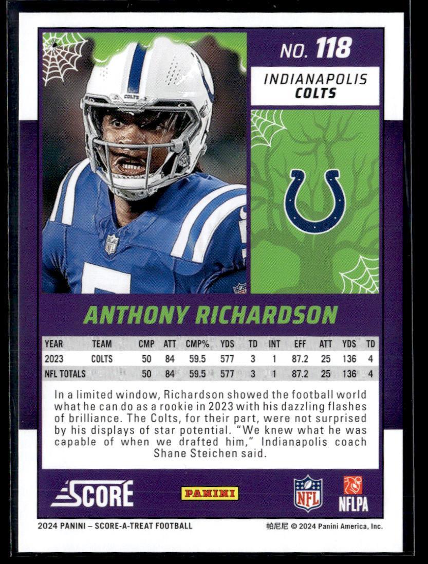 2024 Panini Score-A-Treat Anthony Richardson  Krazy King Collectibles LLC   