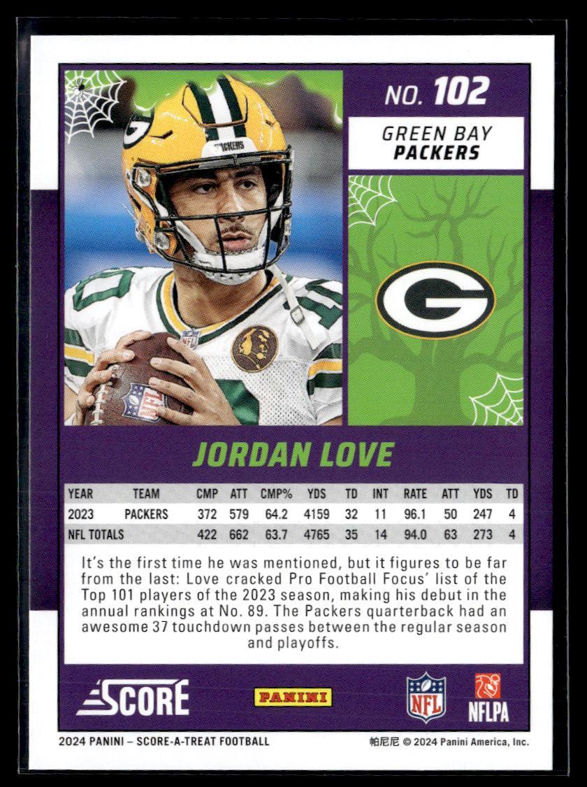 2024 Panini Score-A-Treat Jordan Love  Krazy King Collectibles LLC   