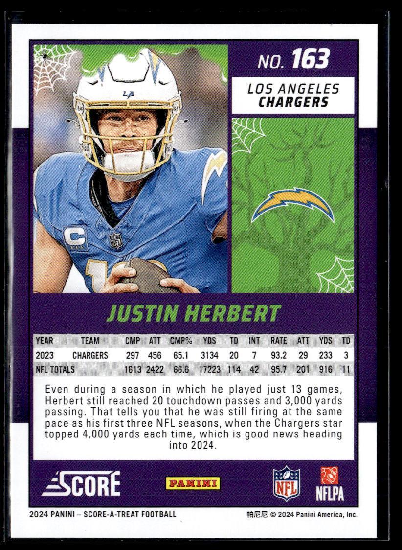 2024 Panini Score-A-Treat Justin Herbert  Krazy King Collectibles LLC   