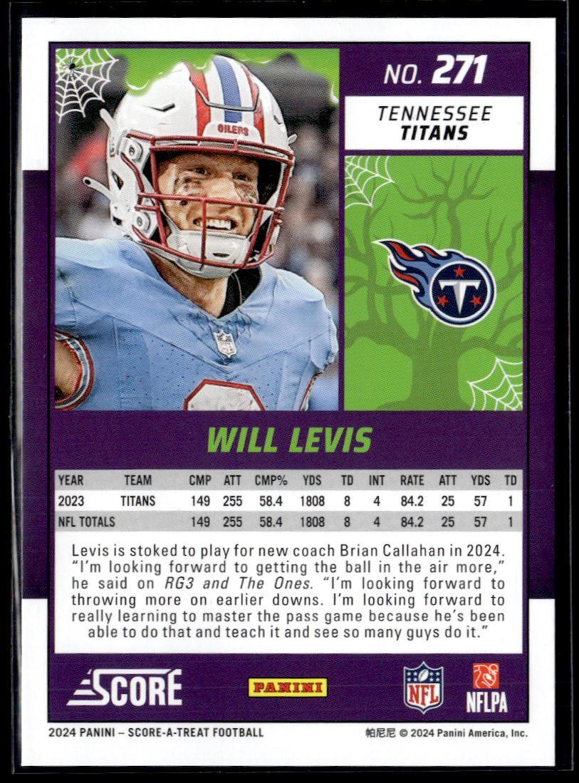 2024 Panini Score-A-Treat Will Levis  Krazy King Collectibles LLC   