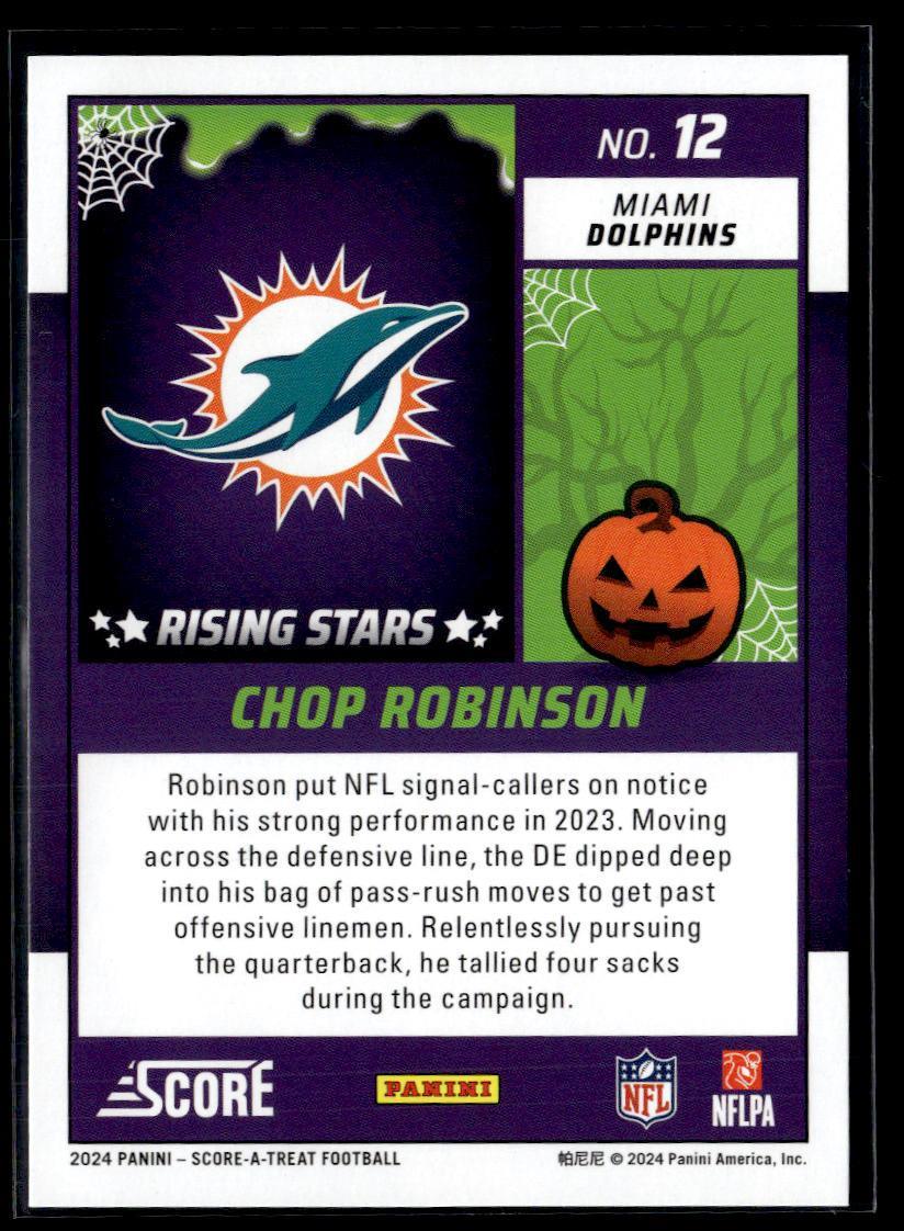 2024 Panini Score-A-Treat Chop Robinson  Krazy King Collectibles LLC   