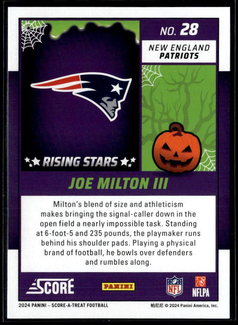 2024 Panini Score-A-Treat Joe Milton III  Krazy King Collectibles LLC   