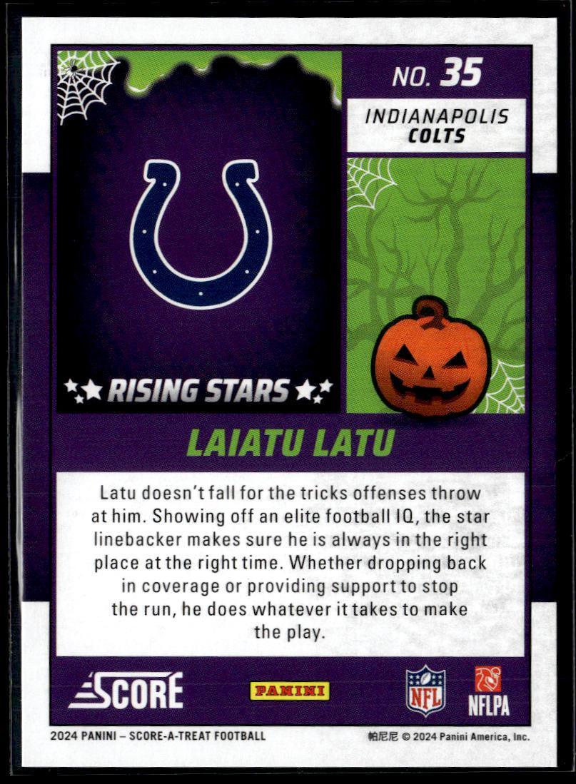 2024 Panini Score-A-Treat Laiatu Latu  Krazy King Collectibles LLC   