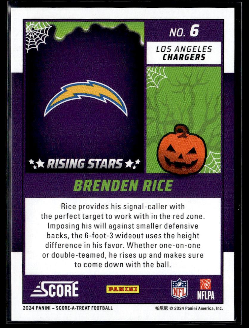 2024 Panini Score-A-Treat Brenden Rice  Krazy King Collectibles LLC   