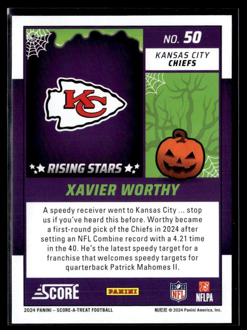 2024 Panini Score-A-Treat Xavier Worthy  Krazy King Collectibles LLC   