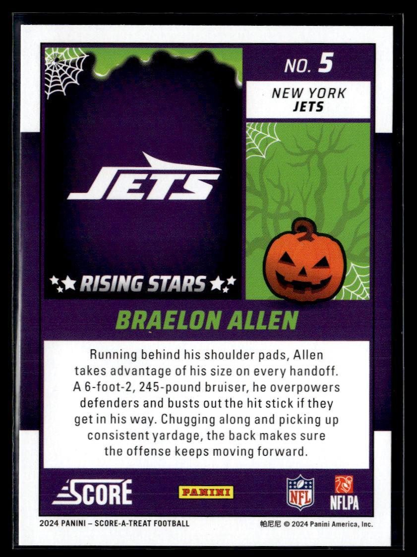 2024 Panini Score-A-Treat Braelon Allen  Krazy King Collectibles LLC   