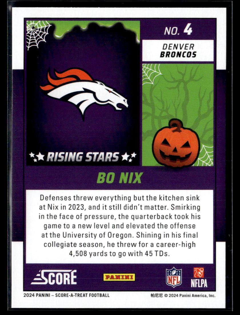 2024 Panini Score-A-Treat Bo Nix  Krazy King Collectibles LLC   