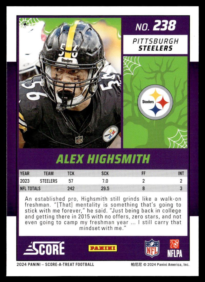 2024 Panini Score-A-Treat Alex Highsmith  Krazy King Collectibles LLC   