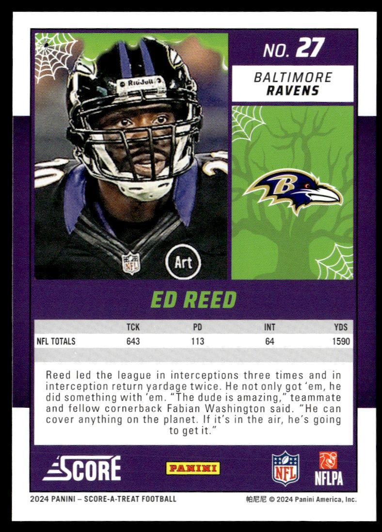 2024 Panini Score-A-Treat Ed Reed  Krazy King Collectibles LLC   