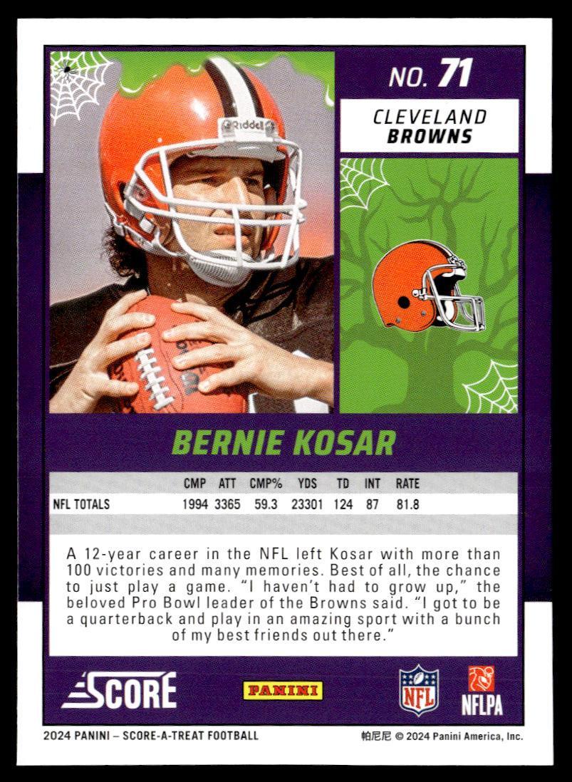 2024 Panini Score-A-Treat Bernie Kosar  Krazy King Collectibles LLC   