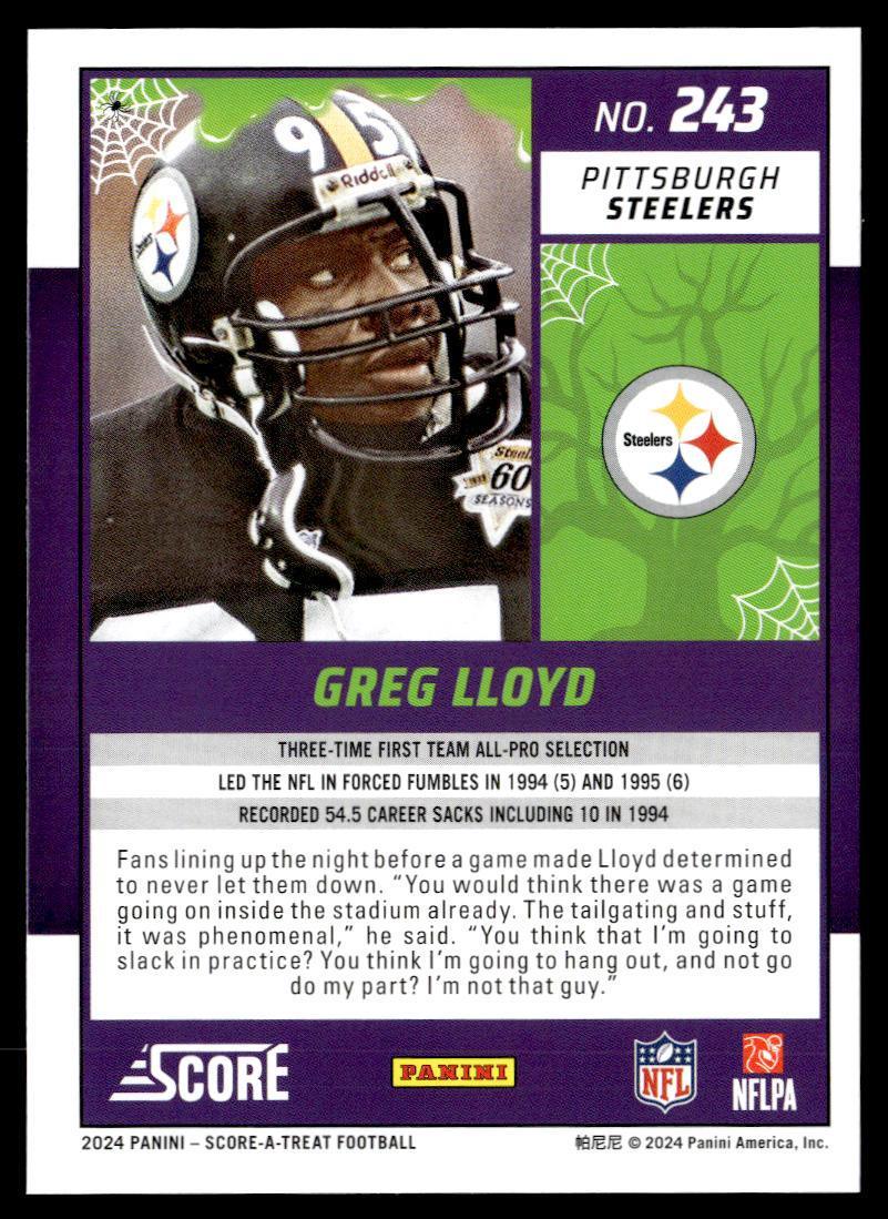 2024 Panini Score-A-Treat Greg LLoyd  Krazy King Collectibles LLC   