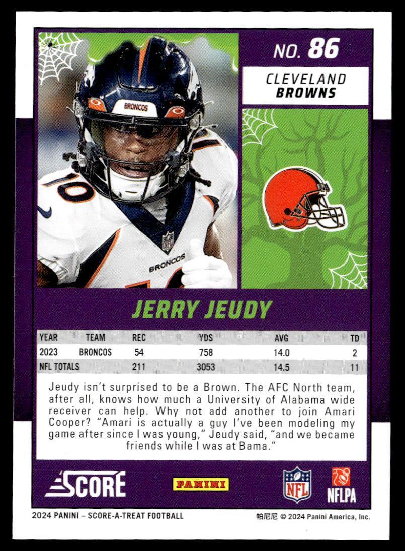 2024 Panini Score-A-Treat Jerry Jeudy  Krazy King Collectibles LLC   