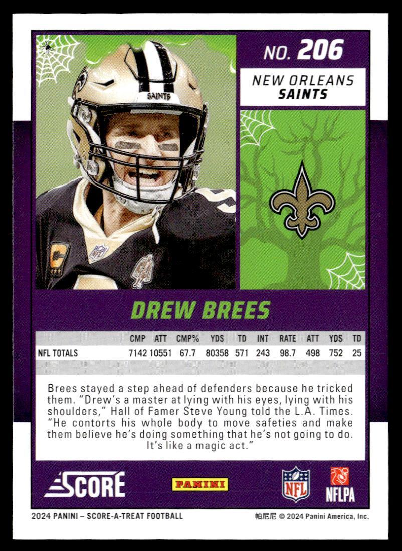 2024 Panini Score-A-Treat Drew Brees  Krazy King Collectibles LLC   