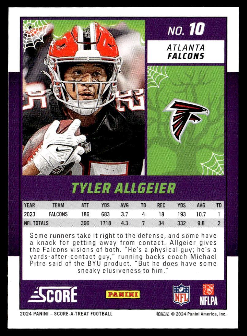 2024 Panini Score-A-Treat Tyler Allgeier  Krazy King Collectibles LLC   