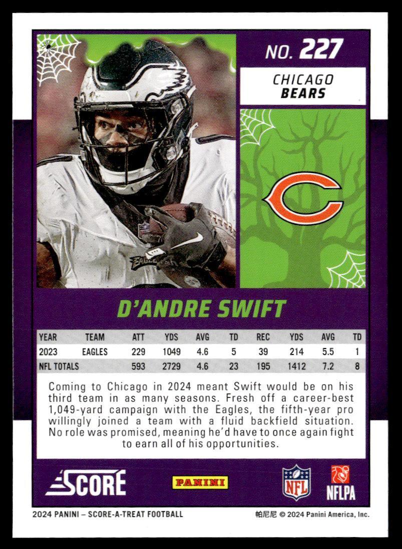 2024 Panini Score-A-Treat D'Andre Swift  Krazy King Collectibles LLC   