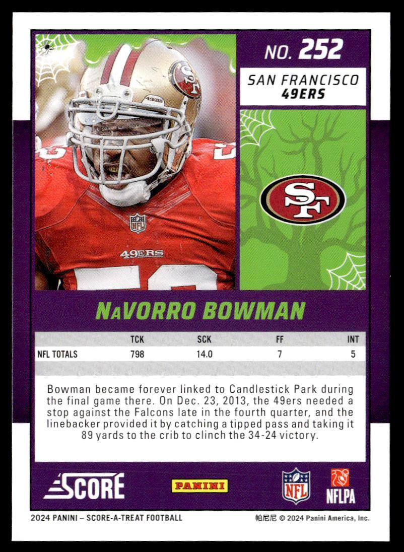 2024 Panini Score-A-Treat NaVorro Bowman  Krazy King Collectibles LLC   