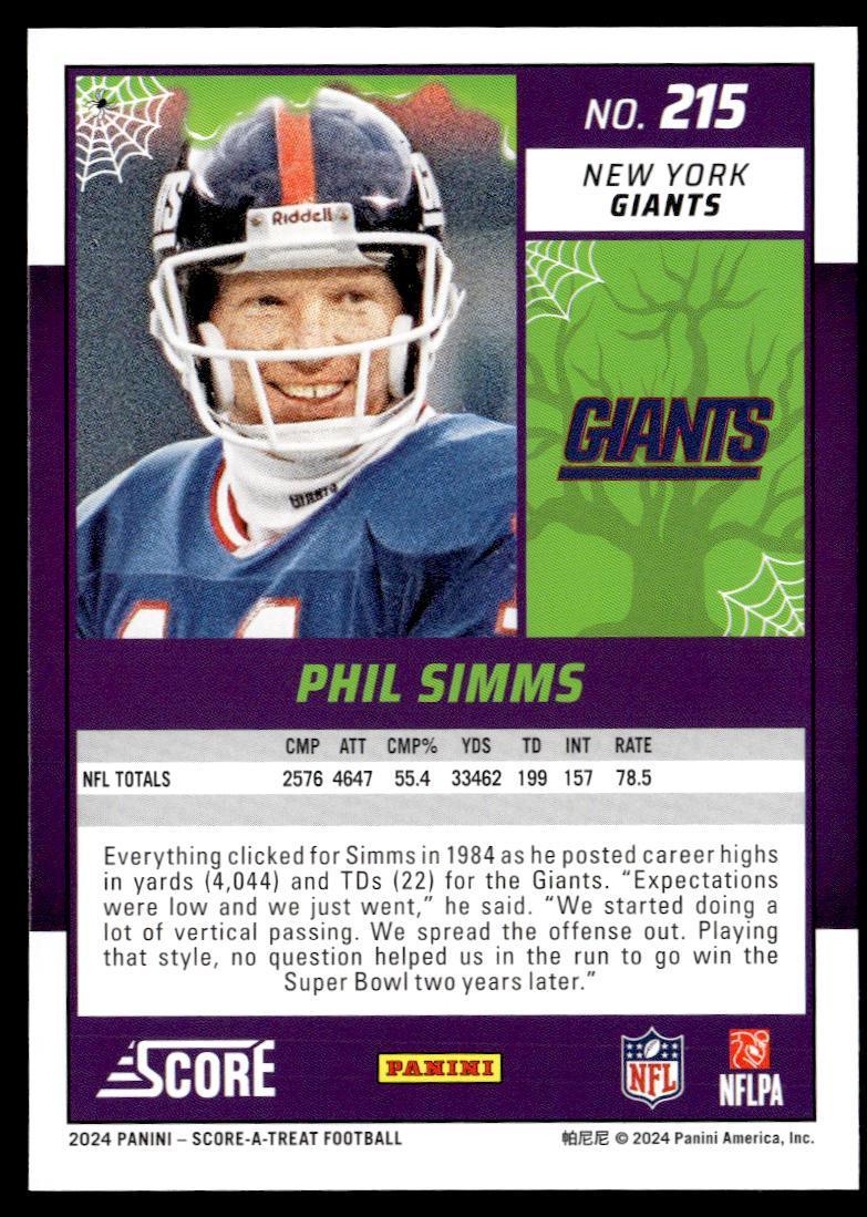 2024 Panini Score-A-Treat Phil Simms  Krazy King Collectibles LLC   