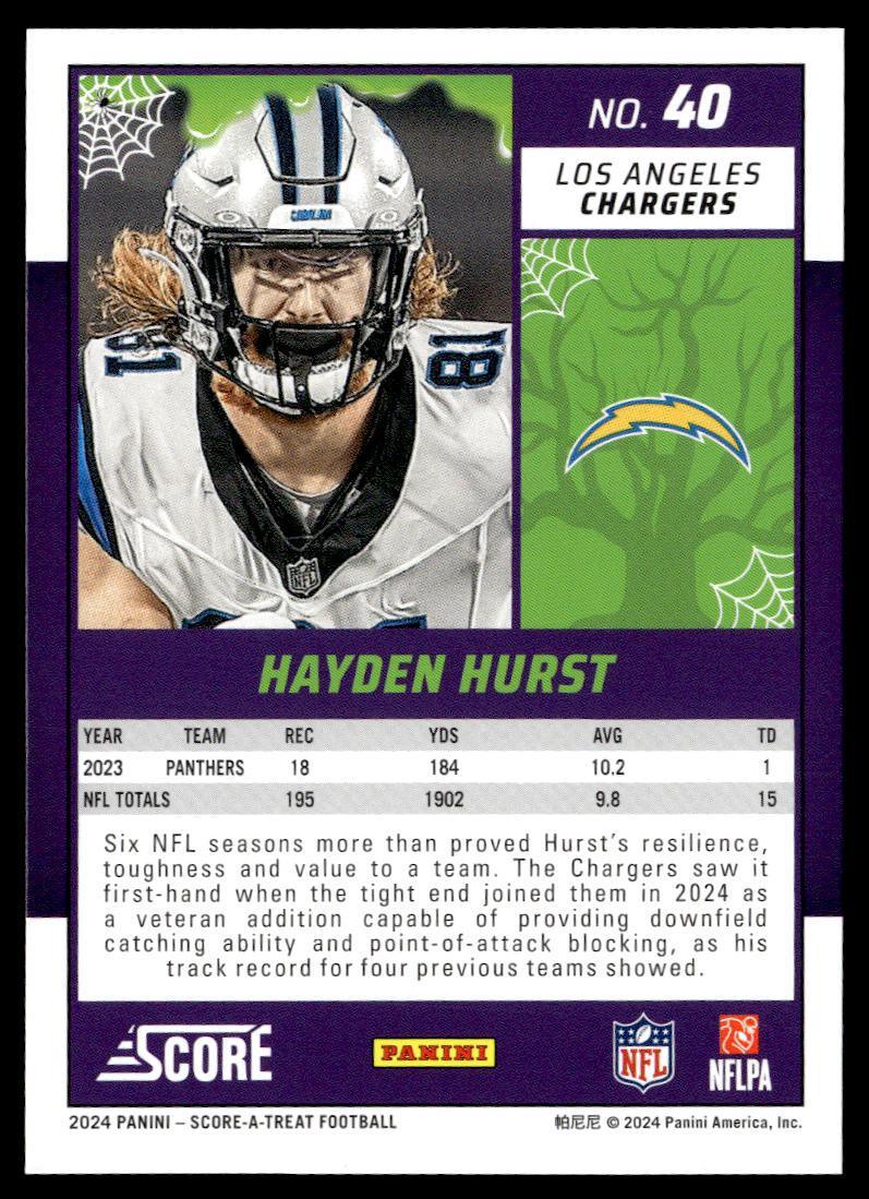 2024 Panini Score-A-Treat Hayden Hurst  Krazy King Collectibles LLC   