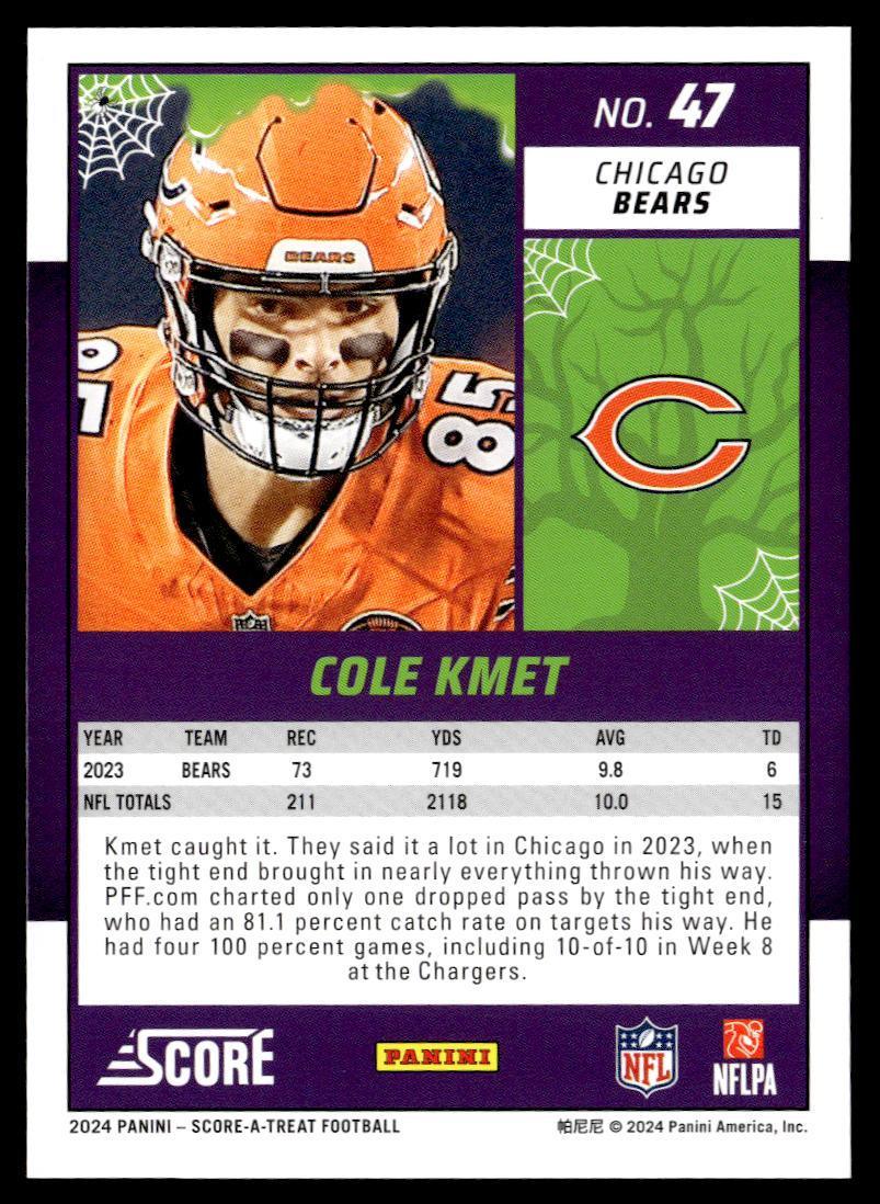 2024 Panini Score-A-Treat Cole Kmet  Krazy King Collectibles LLC   