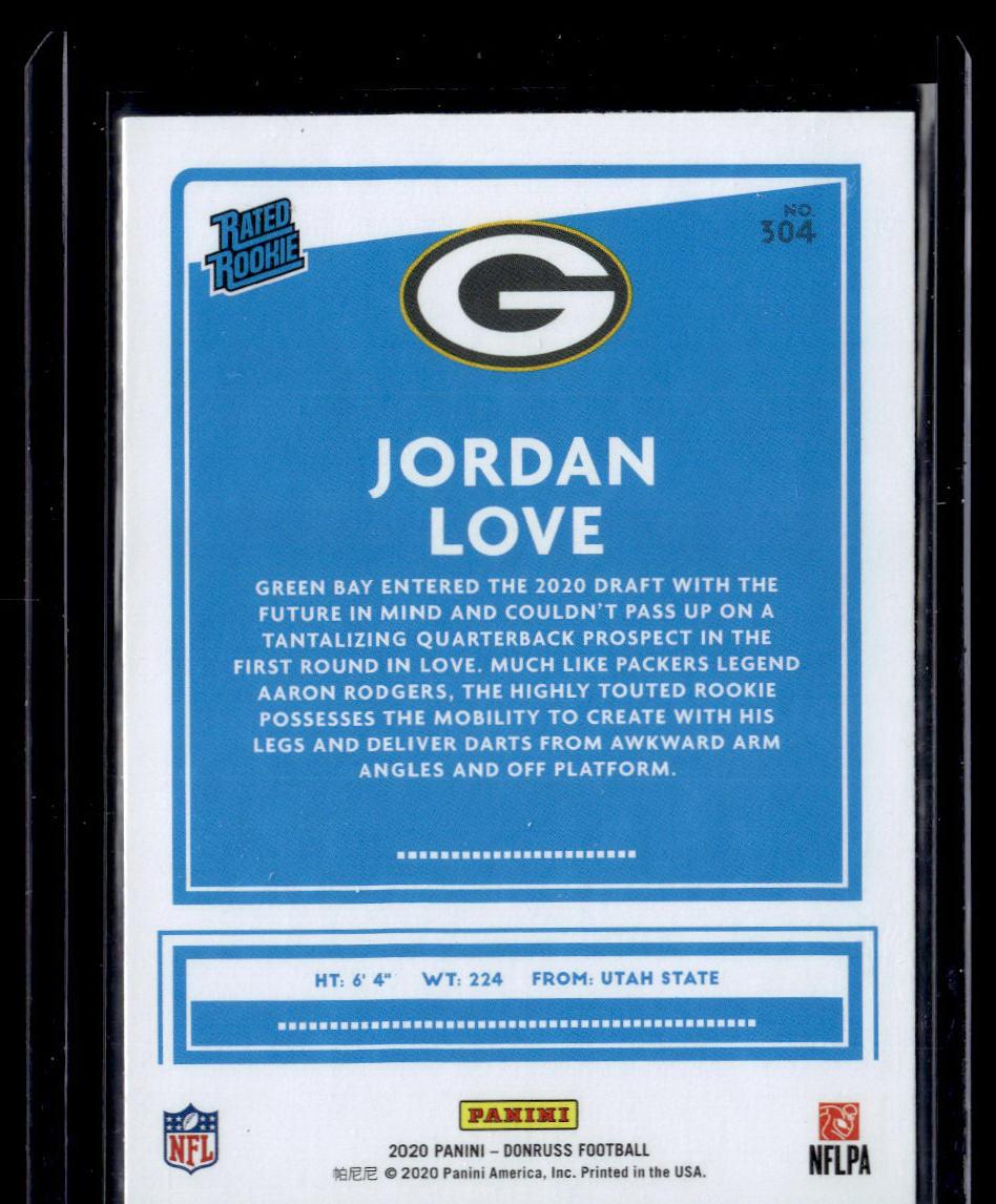 2020 Donruss #304 Jordan Love  Krazy King Collectibles LLC   