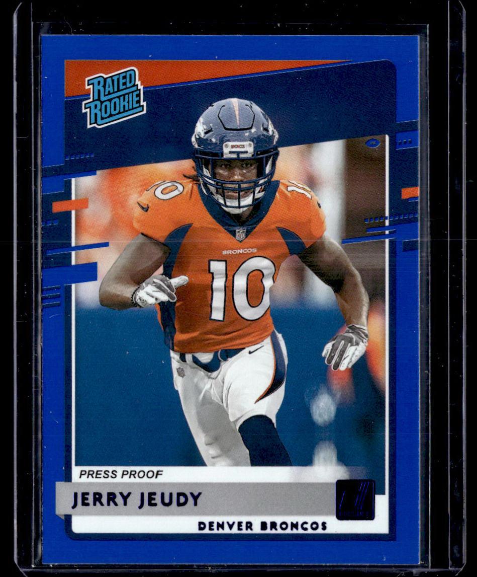 2020 Donruss #307 Jerry Jeudy Press Proof Blue  Krazy King Collectibles LLC   