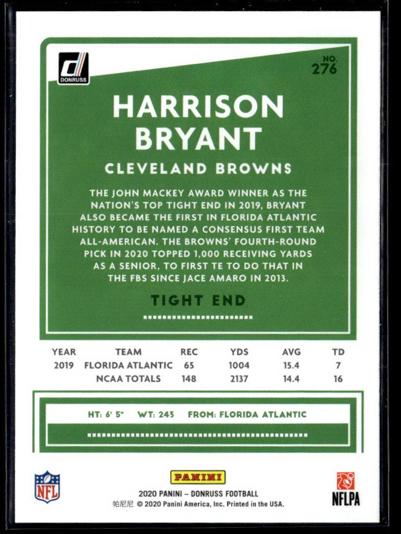 2020 Donruss #276 Harrison Bryant  Krazy King Collectibles LLC   