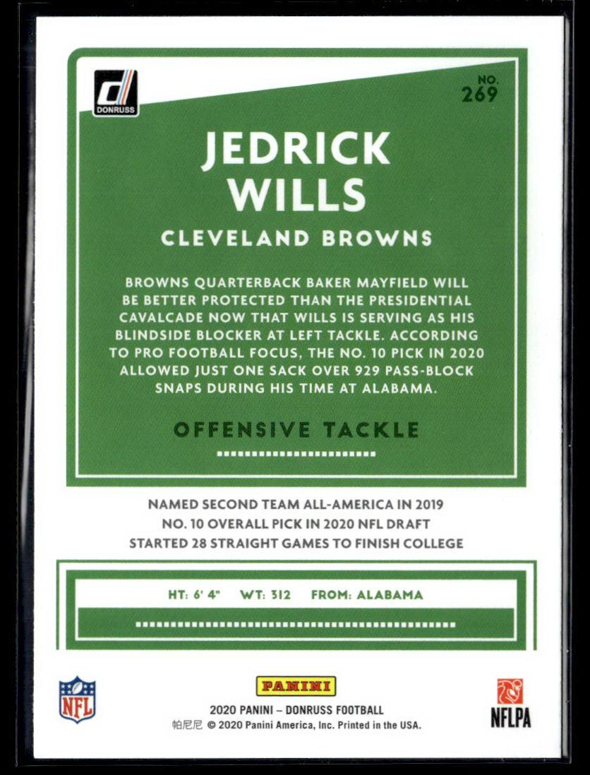 2020 Donruss #269 Jedrick Wills  Krazy King Collectibles LLC   