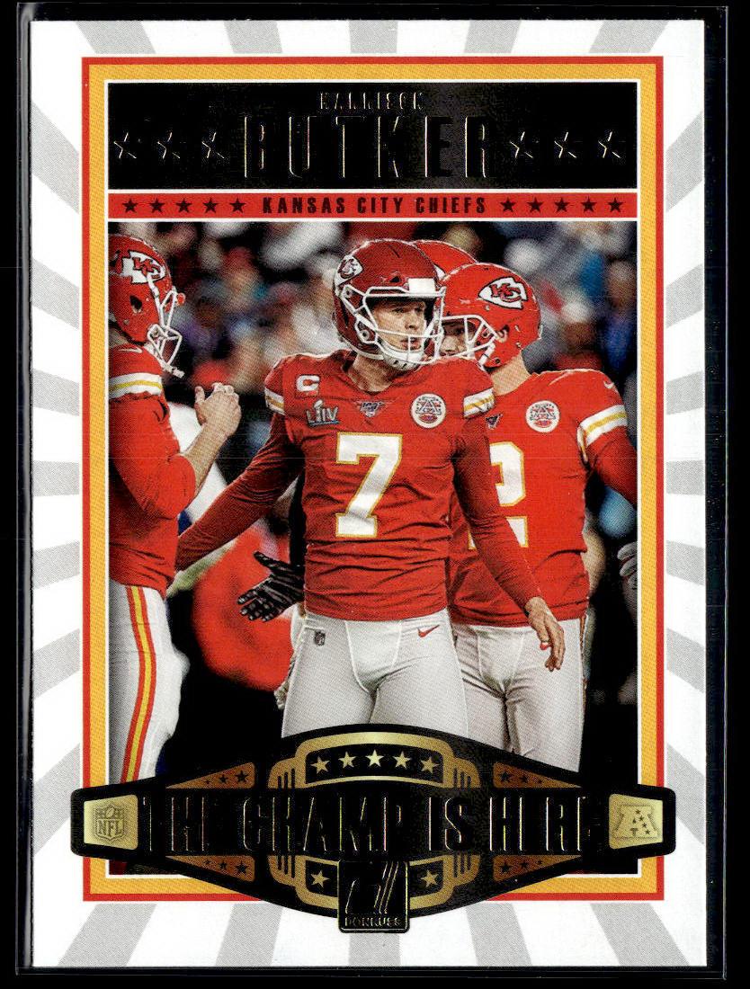 2020 Donruss #CH-HB Harrison Butker The Champ is Here  Krazy King Collectibles LLC   