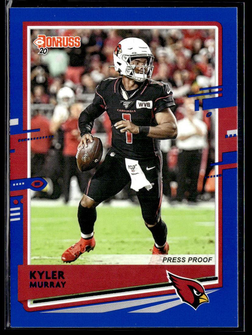 2020 Donruss #19b Kyler Murray Press Proof Blue Black jersey  Krazy King Collectibles LLC   