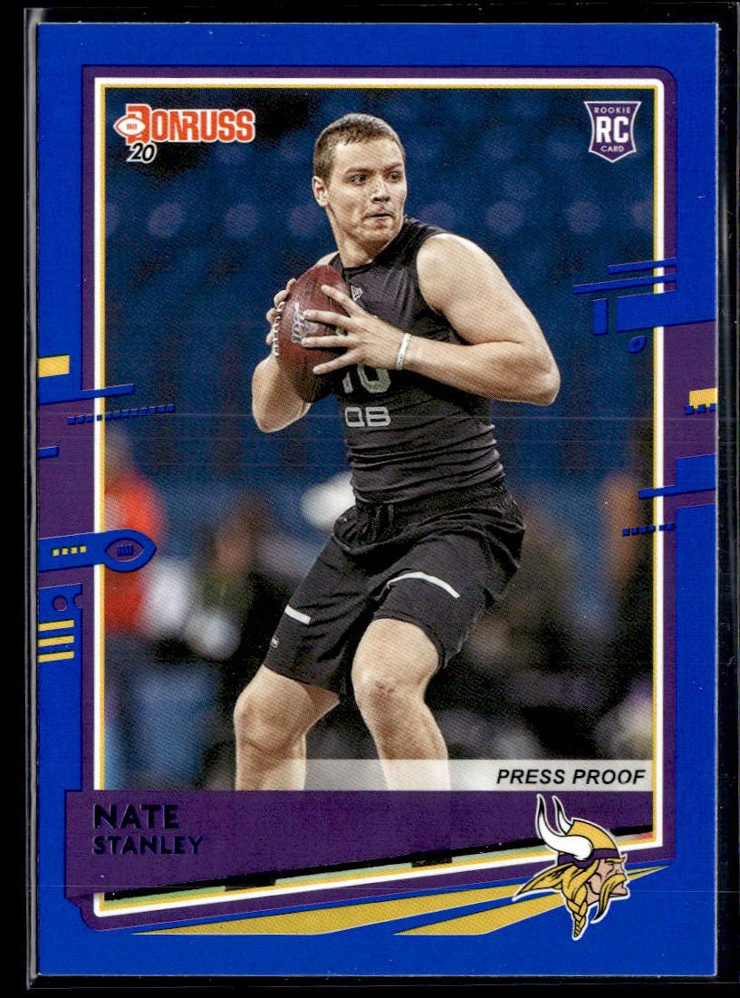 2020 Donruss #300 Nate Stanley Press Proof Blue  Krazy King Collectibles LLC   