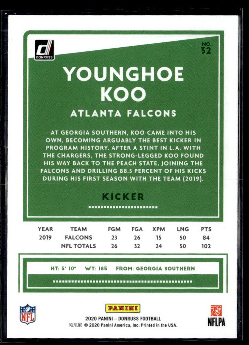 2020 Donruss #32 Younghoe Koo Press Proof Blue  Krazy King Collectibles LLC   