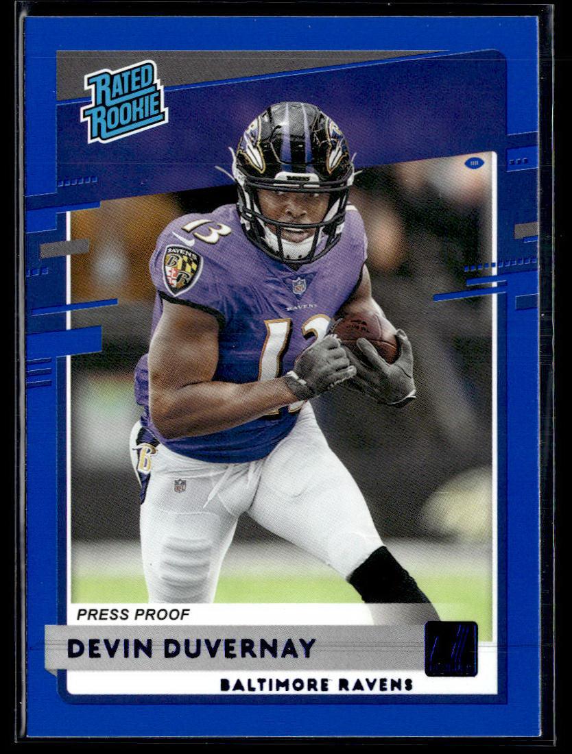 2020 Donruss #329 Devin Duvernay Press Proof Blue  Krazy King Collectibles LLC   