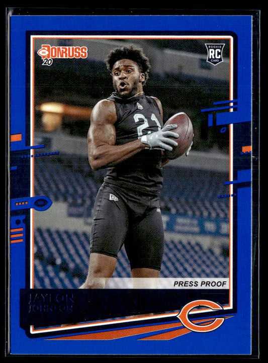 2020 Donruss #273 Jaylon Johnson Press Proof Blue  Krazy King Collectibles LLC   