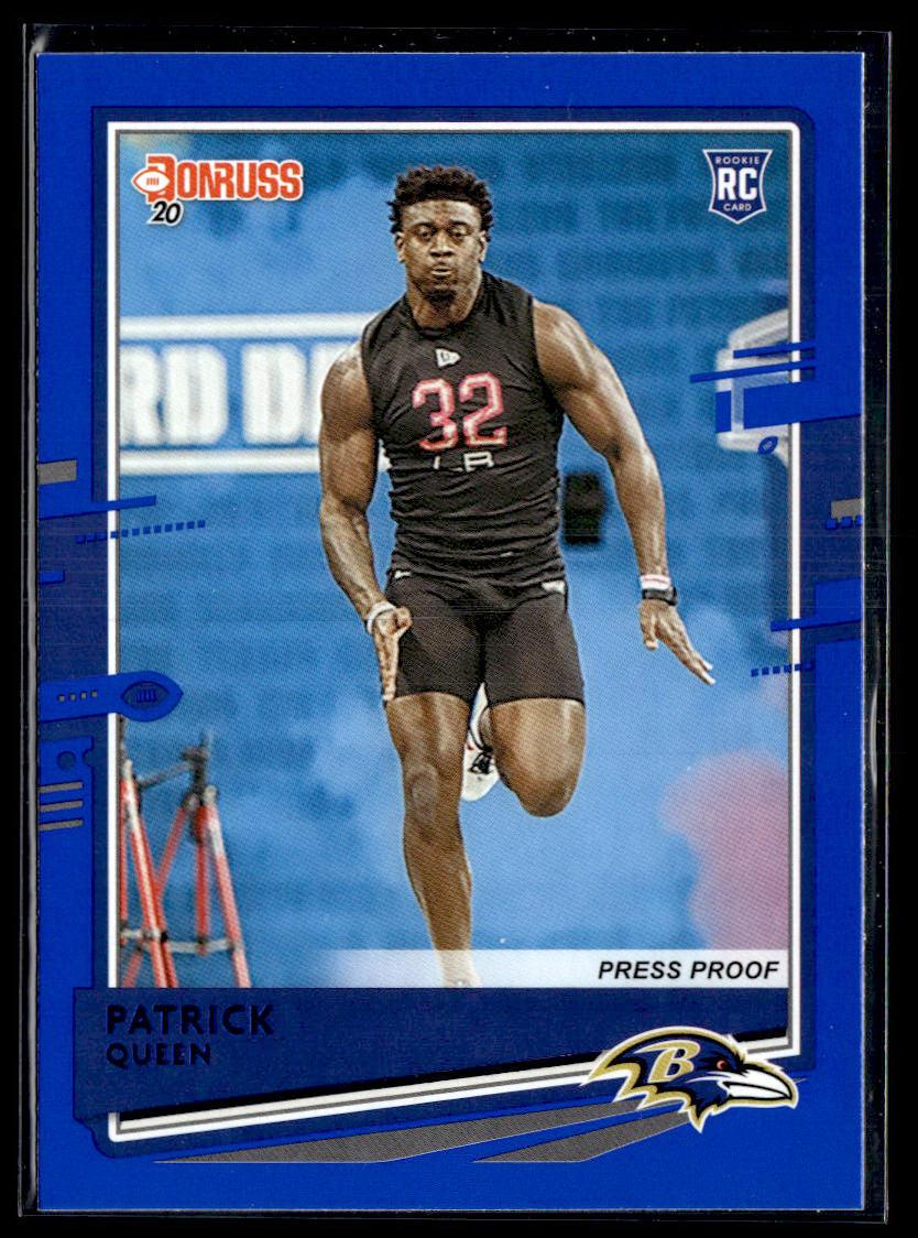 2020 Donruss #268 Patrick Queen Press Proof Blue  Krazy King Collectibles LLC   