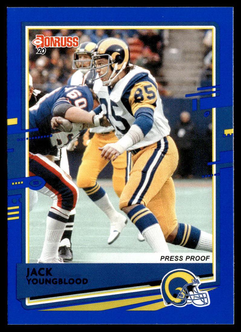 2020 Donruss #149 Jack Youngblood Press Proof Blue  Krazy King Collectibles LLC   