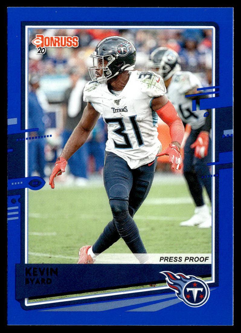 2020 Donruss #248 Kevin Byard Press Proof Blue  Krazy King Collectibles LLC   