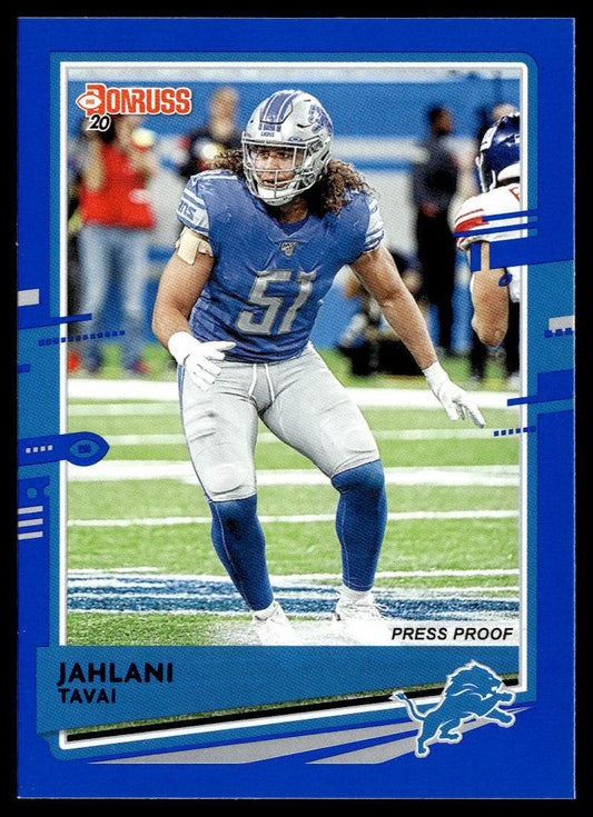 2020 Donruss #101 Jahlani Tavai Press Proof Blue  Krazy King Collectibles LLC   