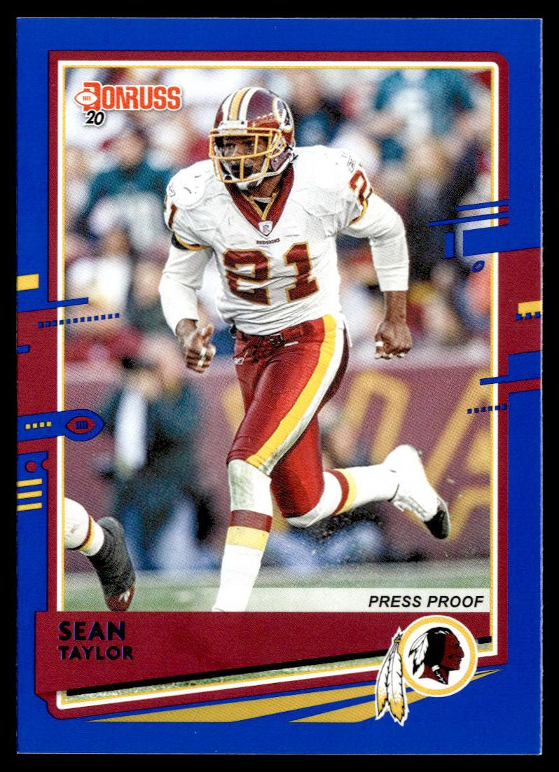 2020 Donruss #244 Sean Taylor Press Proof Blue  Krazy King Collectibles LLC   