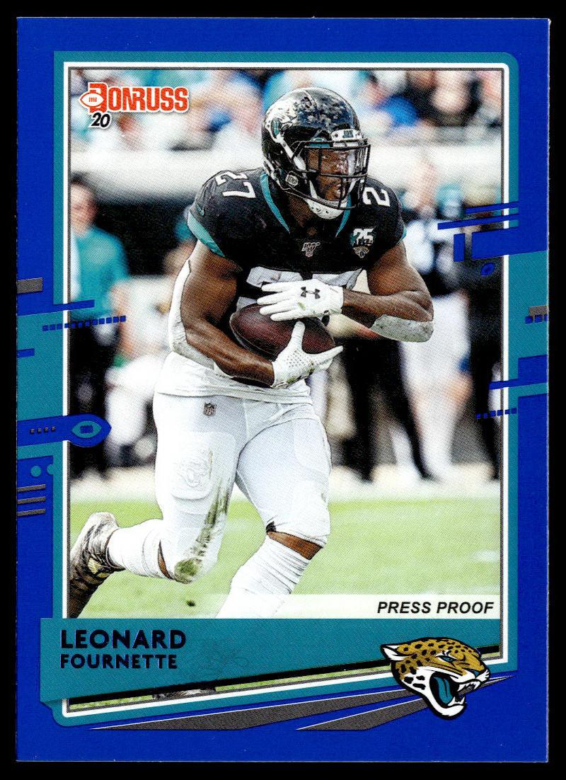 2020 Donruss #127 Leonard Fournette Press Proof Blue  Krazy King Collectibles LLC   