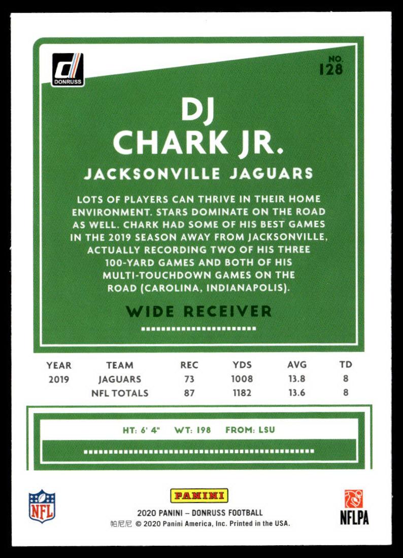 2020 Donruss #128 DJ Chark Jr. Press Proof Blue  Krazy King Collectibles LLC   