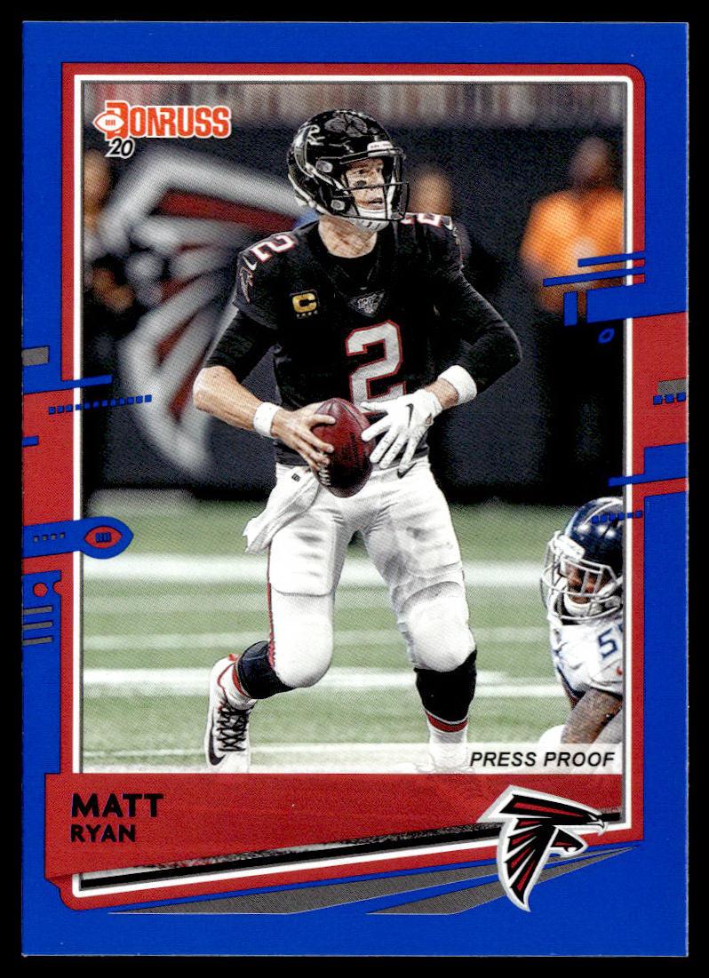 2020 Donruss #26 Matt Ryan Press Proof Blue  Krazy King Collectibles LLC   